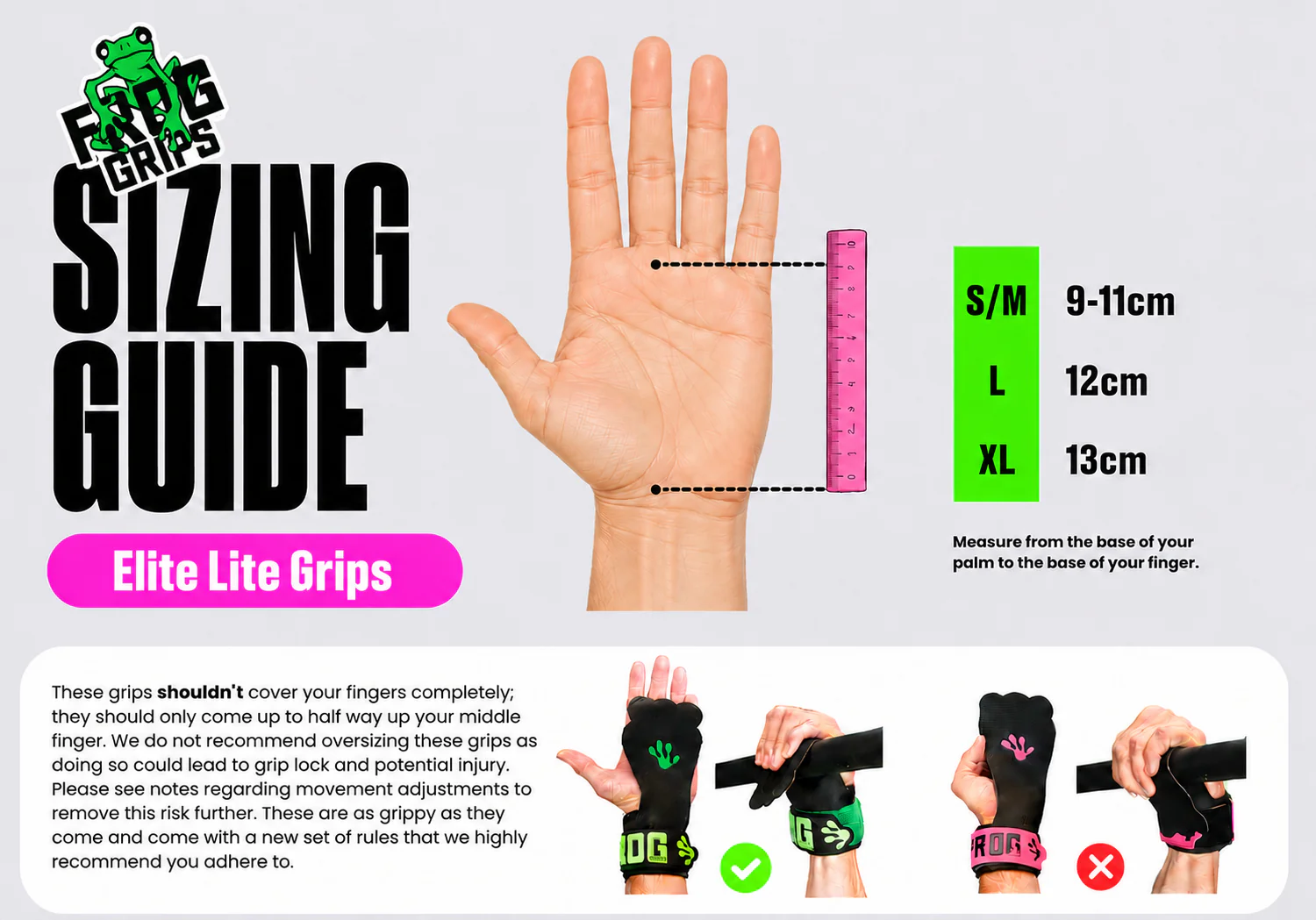 FROG GRIPS® ELITE LITE - Fingerless White - Image 3