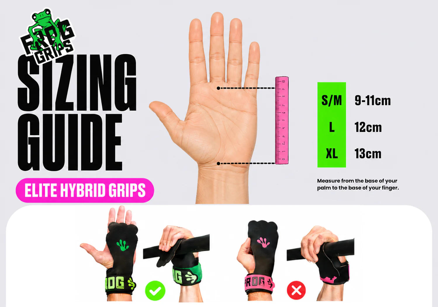 FROG GRIPS® ELITE HYBRID - Fingerless Black - Image 14